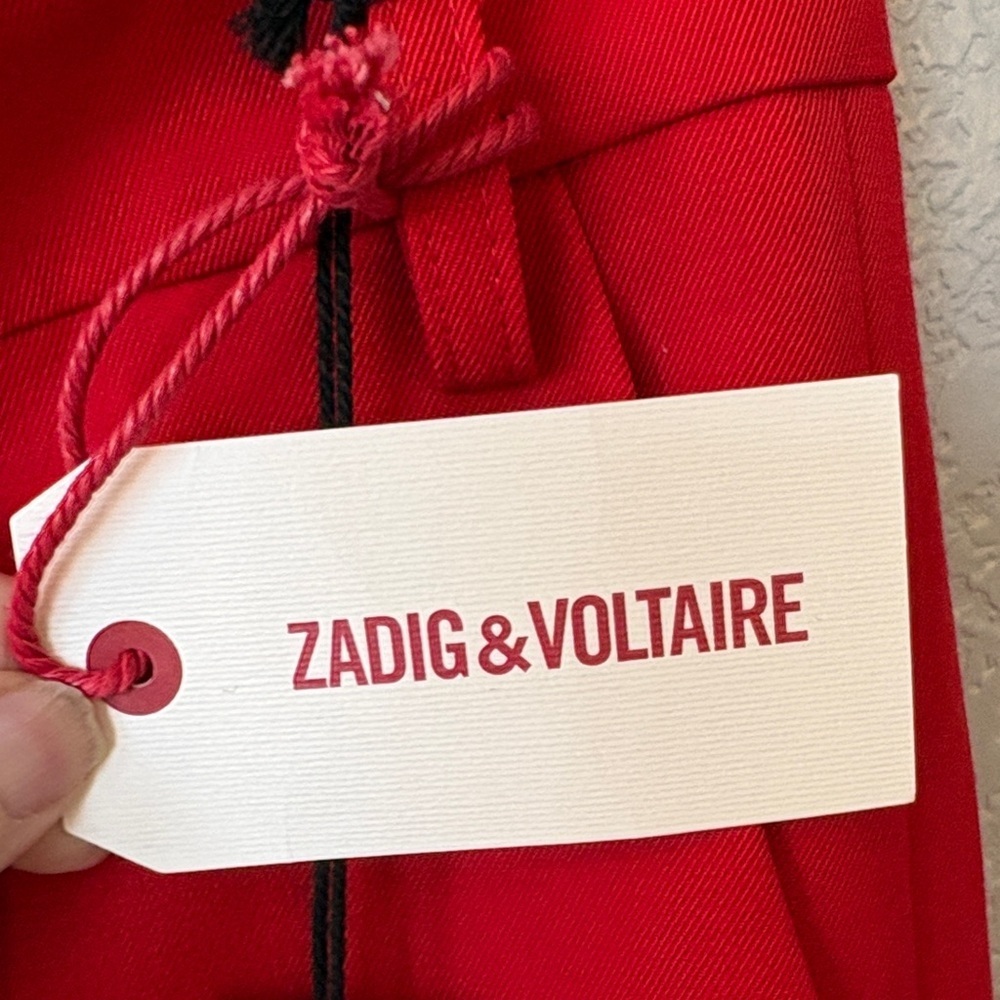 Zadig & Voltaire Bold Red Women's Trousers - Picture 3 of 11